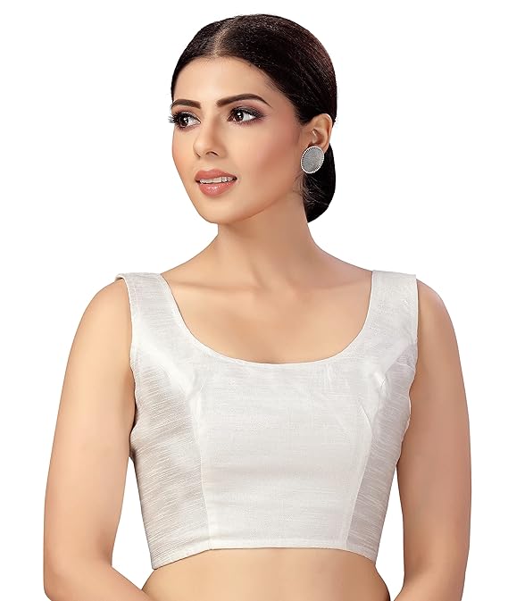 Nitya Banaras Black Sleeveless Blouse