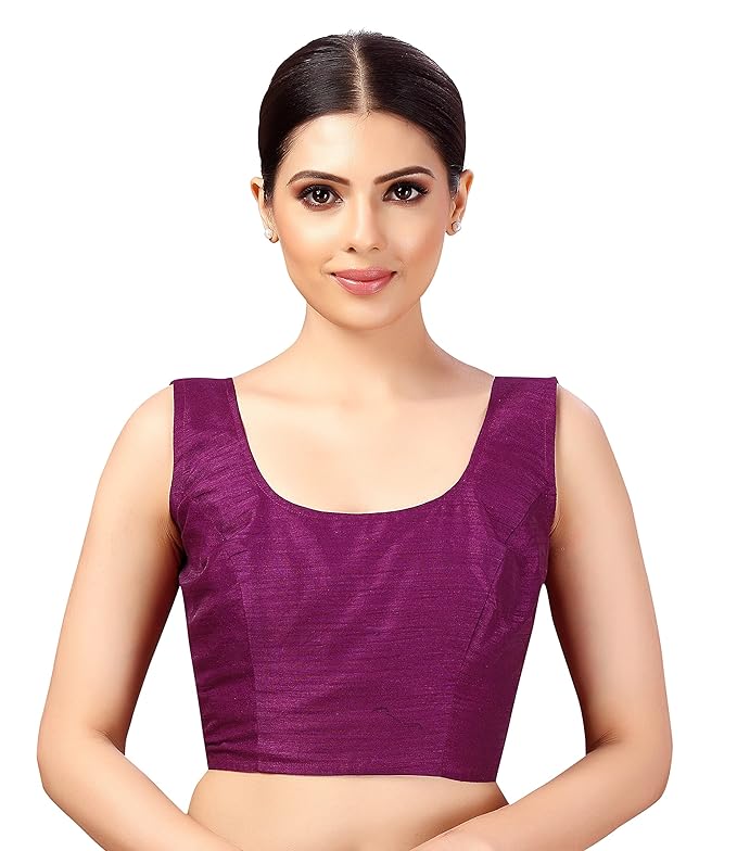 Nitya Banaras Black Sleeveless Blouse