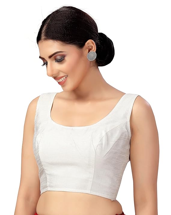Nitya Banaras Black Sleeveless Blouse