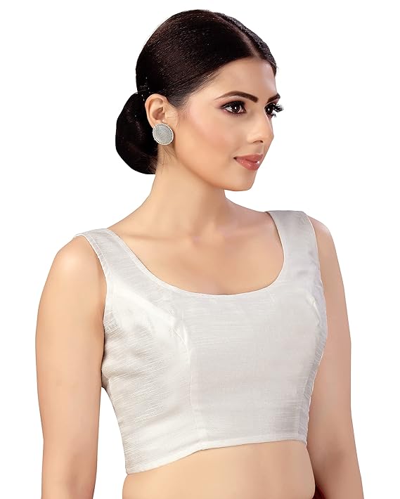 Nitya Banaras Black Sleeveless Blouse