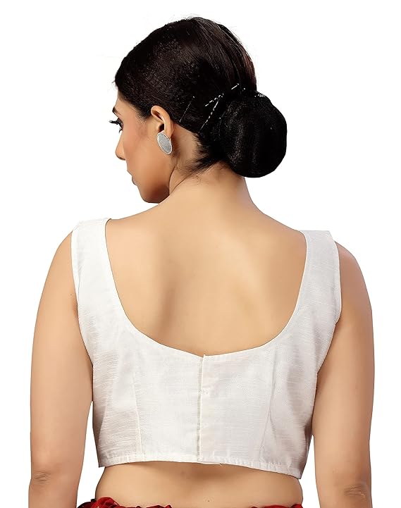 Nitya Banaras Black Sleeveless Blouse